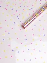 Пленка прозрачная 70см*10м Сердечки конфети