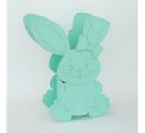 Кашпо Зайка 25*10 h32 мятный