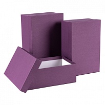 Коробка подарочная Прямоугольник 23,5*15*9,2см сиреневый