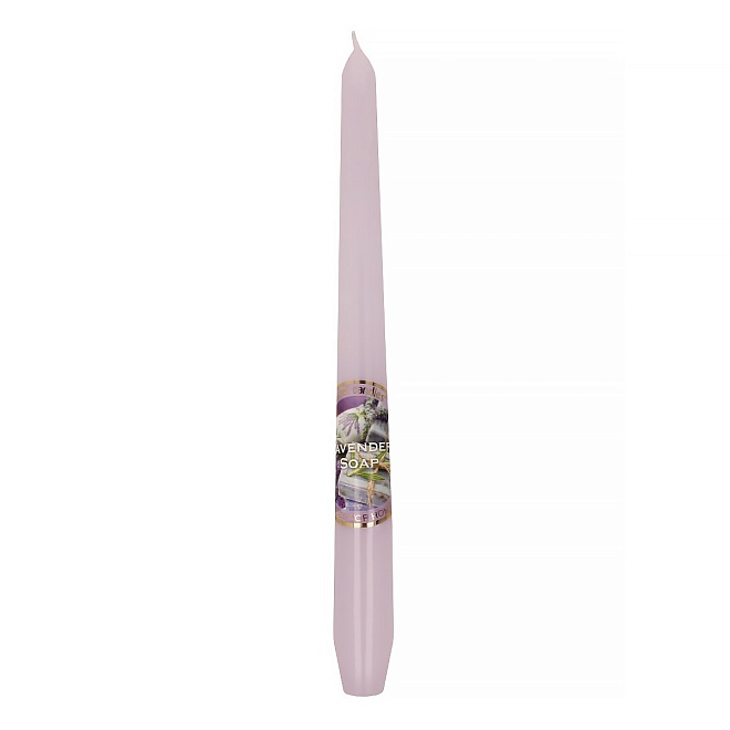 Свеча стержень Bartek, d2,1*h25см аромат лавандовое мыло