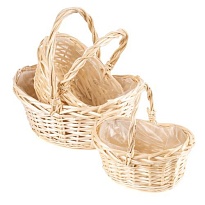 Корзина (ива) d17*h10*hh20см овал натуральный
