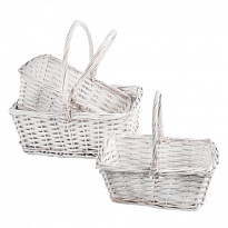 Корзина (ива) d35*h15*hh35см прямоугольник белый