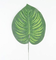 Лист диффенбахия, искусственный, h44см, зеленый