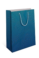 Пакет подарочный 33*43*10см синий