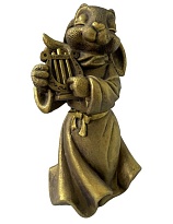 Зайка ангел Алирия 22*25*41см золотой