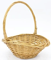 Корзина (ива) d22*19*h8,5*hh22см овал натуральный