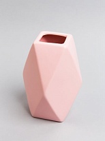 Ваза декоративная d13*h18см керамика розовый