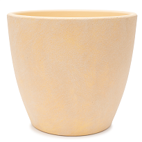 Кашпо Бутон Замша d44см 40л бетон бежевый 