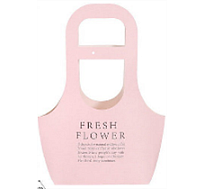 Пакет для цветов "Плайм" 22*10 h40см розовый