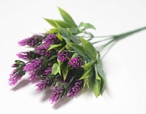 Зелень, букет искусственный, хмель, h32см, сиреневый