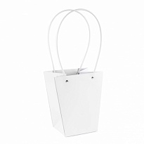 Пакет для цветов 12*17*20см белый