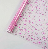 Пленка прозрачная 60см 400г Солана малиновый