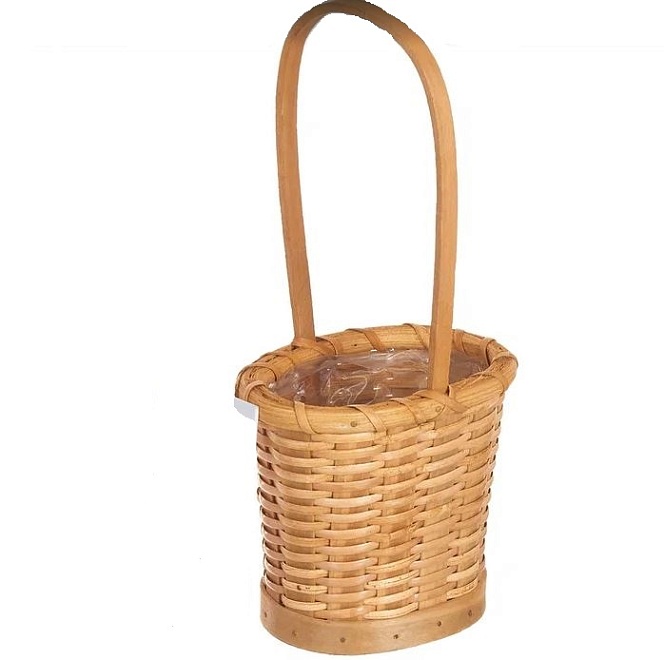 Корзина (ротанг) d10,5*7*h10 hh25 овал коричневый