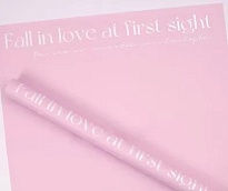 Пленка матовая 58см*10м 65мкр Fall in love королевский