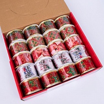 Лента декоративная НГ 5см*270см Новогодний микс