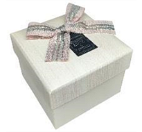 Коробка подарочная 11*11*8,5см кремовый