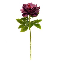 Пион одиночный искусственный h71см темно-розовый
