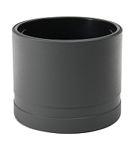 Кашпо Lamela КОМА цилиндр d38 h32см 22л с вкладкой пластик антрацитовый