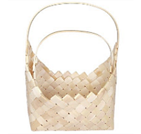 Корзина (секвойя) d34*22*h17*hh45.5см сумка натуральный