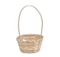 Корзина (бамбук) d19*h9*hh32см круг натуральный