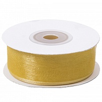 Лента органза 25мм*25ярд золотой