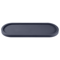 Подставка 42,5*16 h2,1см пластик антрацитовый