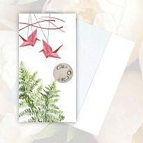 Конверт для денег с держателем Без надписи 19*10см