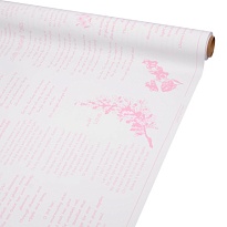 Пленка матовая 58см*10м 65мкр Любовная история розовый