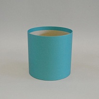 Коробка шляпная без крышки d20*h20см базовый карибский голубой