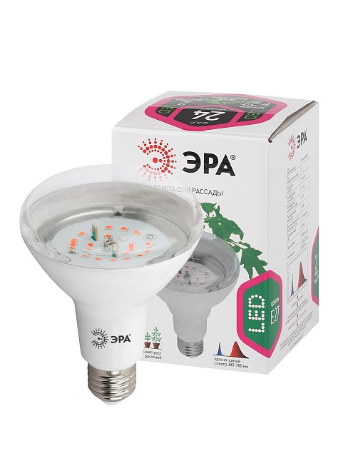 Фитолампа ЭРА красно-синий спектр 16Вт Е27