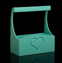 Ящик декоративный с ручкой №7 25*12,5 h11,5hh27,5см тиффани