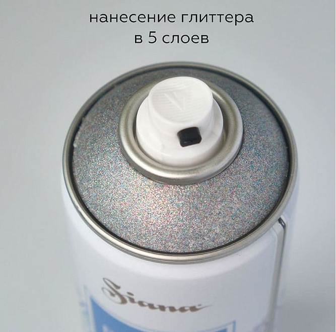 Краска аэрозольная Siana Effects 520мл глиттер северное сияние