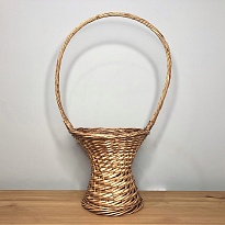 Корзина плетеная (ива) d30*23 h70см круг натуральный 