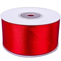Лента атласная 38мм*25ярд бордовый 
