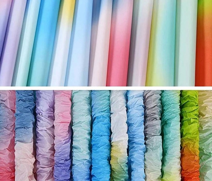 Тишью 50*70см 20л Градиент тиффани желтый