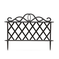 Забор декоративный Listok Версаль 48*h36см пластик черный 