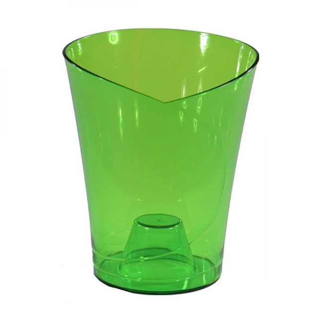 Кашпо Орхидея d14 h17,5см 1,5л пластик зеленый