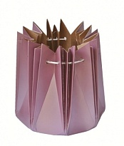 Аквабокс для букета d16,5см ламинированный картон розовый
