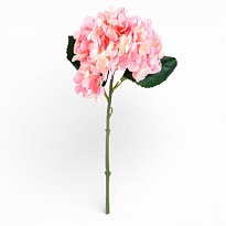 Гортензия искусственная 1 голова h30см розовый-кремовый