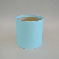 Коробка шляпная без крышки, d20*h20см, базовый голубой