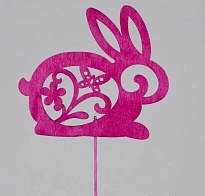 Вставка Кролик 8*h30см ярко-розовый