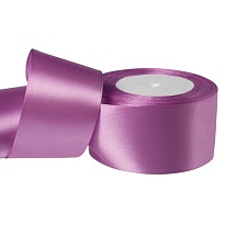 Лента атласная 38мм*25ярд сиренево-розовый 