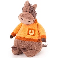 Мягкая игрушка KULT Лошадка Нокс h63см серо-бежевый