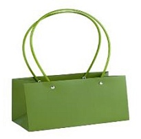 Пакет для цветов 10*13*22см оливковый