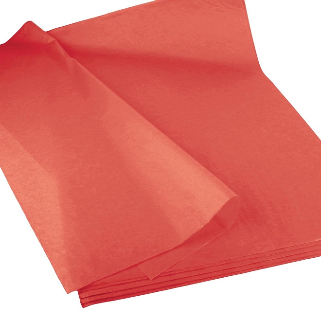 Тишью 50*66см 10л коралловый 