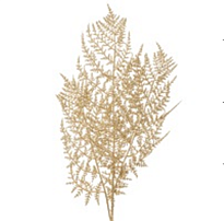 Ветка искусcтвенная c глиттером h80см золотой