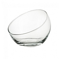 Ваза из стекла Анабель Шаровая d15,7*h13см 1,66л с косым срезом 
