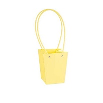 Пакет для цветов 9*13*15см желтый канареечный