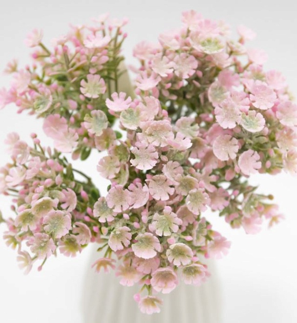 Цветы искусственные h19см розовый