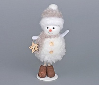 Изделие декоративное Снеговик h16см 